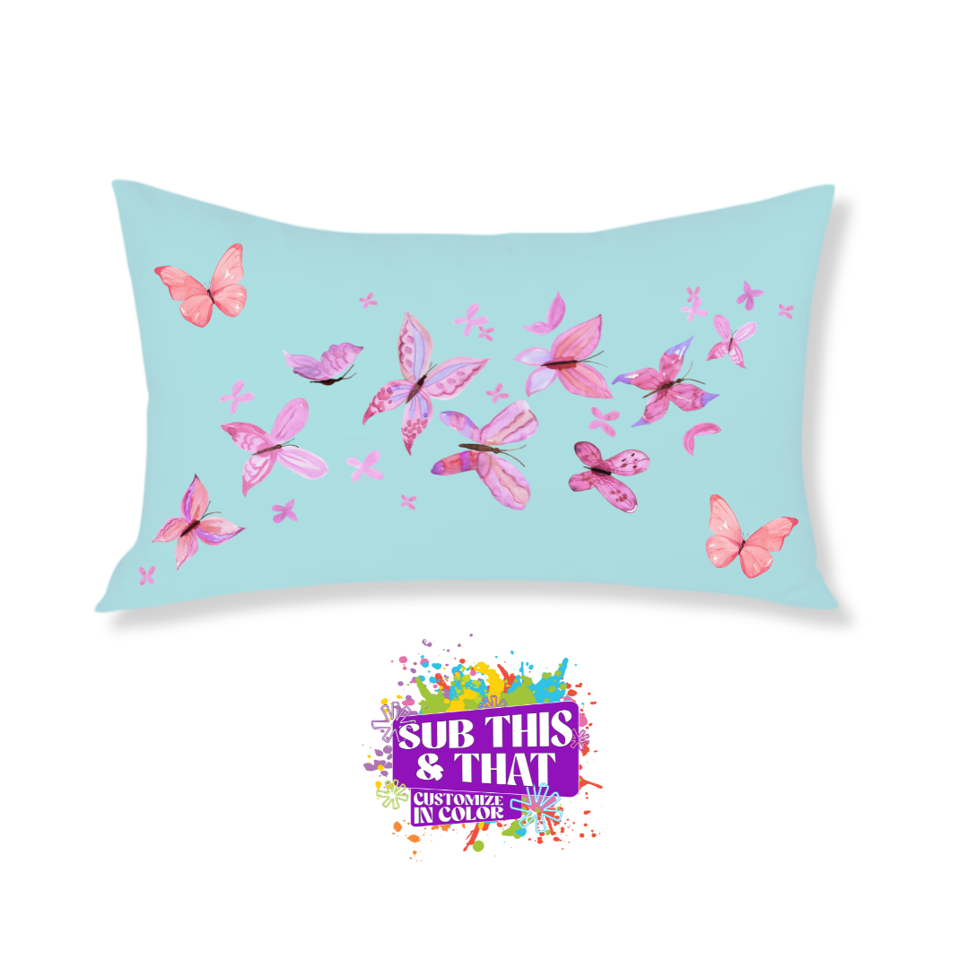 Sublimation Satin Lumbar Pillow Cover - 12 x 20" (Cover Only, Insert Not Included)
