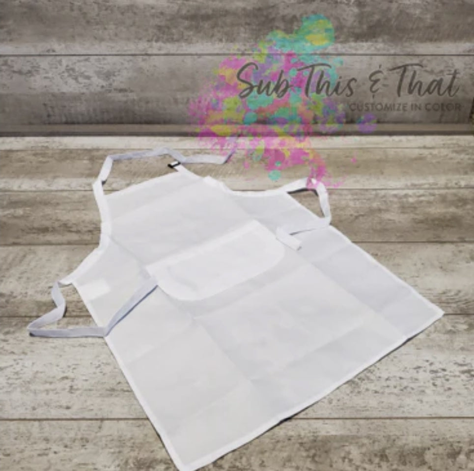 Sublimation White Polyester Apron