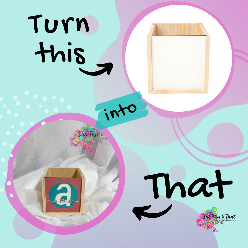 Sublimation Wooden Pencil Holder