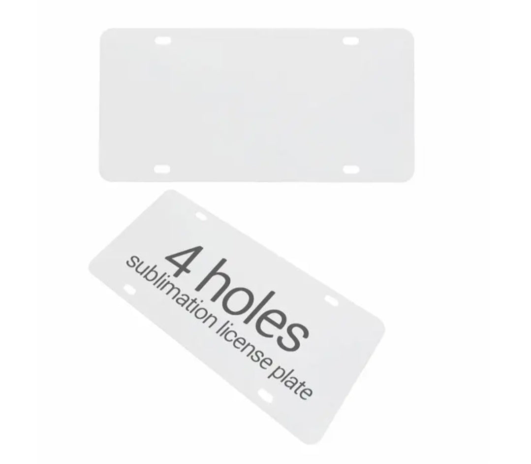 Blank Sublimation License Plate – 6" x 12"
