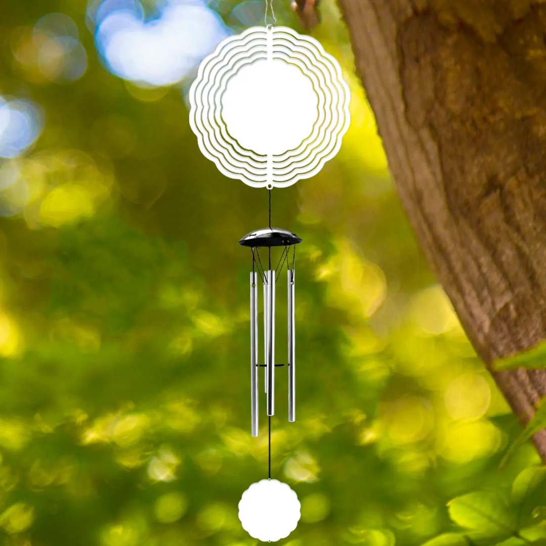 8" Sublimation Rotating Double-Sided Metal Wind Chime