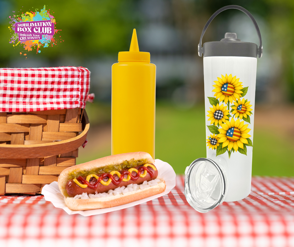 20oz Sublimation Tumbler with Handle & Dual Lids – White Stainless Steel