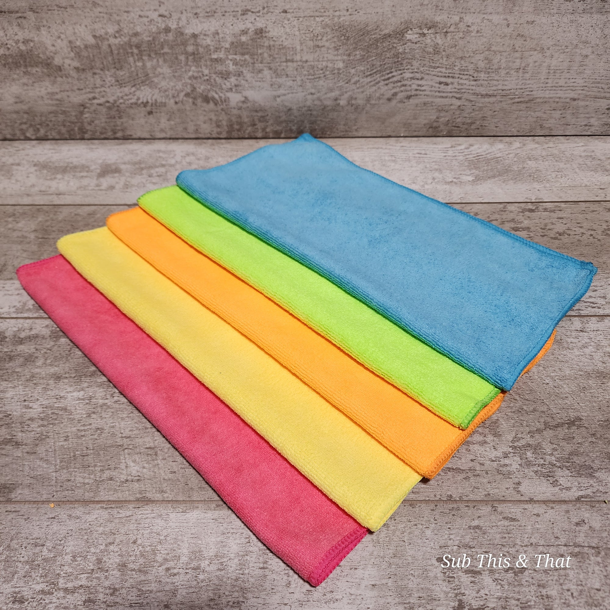 Microfiber 14x16 Colored Multi-purpose Towel