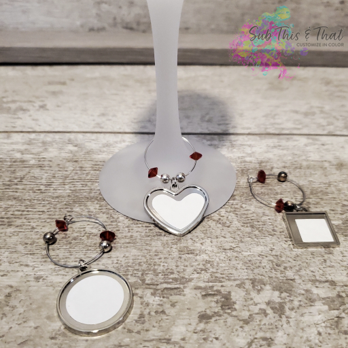 Sublimation Wine Charms