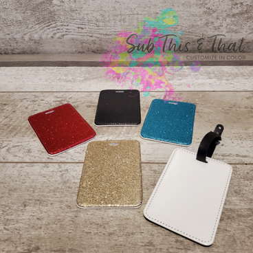 Glitter Luggage Tag