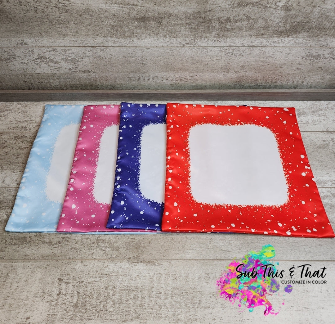 Sublimation Satin Bleach Pillow Cover ONLY