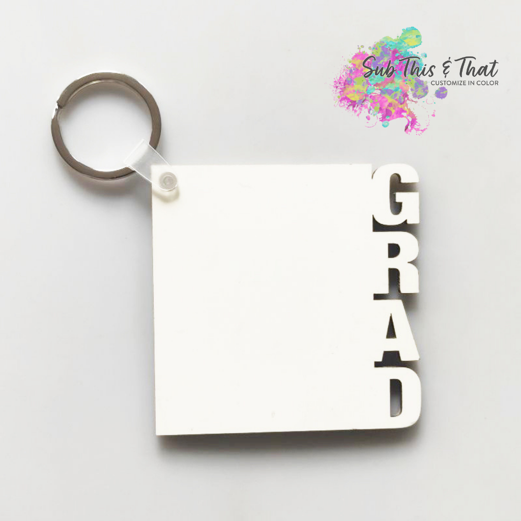 Sublimation MDF keychain-GRAD