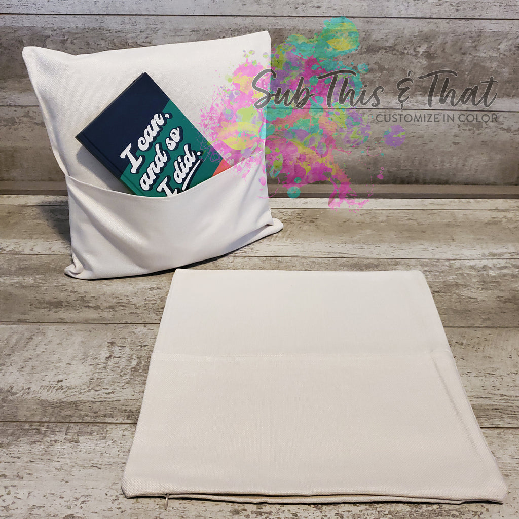 Sublimation pocket pillow cover