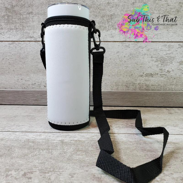 3 Style Sublimation 20oz Neoprene Skinny Tumbler Tote Iced Coffee Cup  Bottle Sleeve Bag Pouch With Adjustable Strap Handles