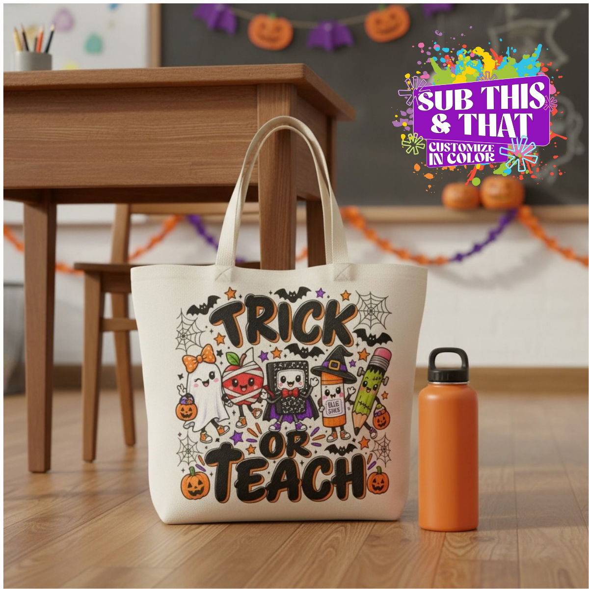 Sublimation Poly-Linen Large Shopping Catch All Bag
