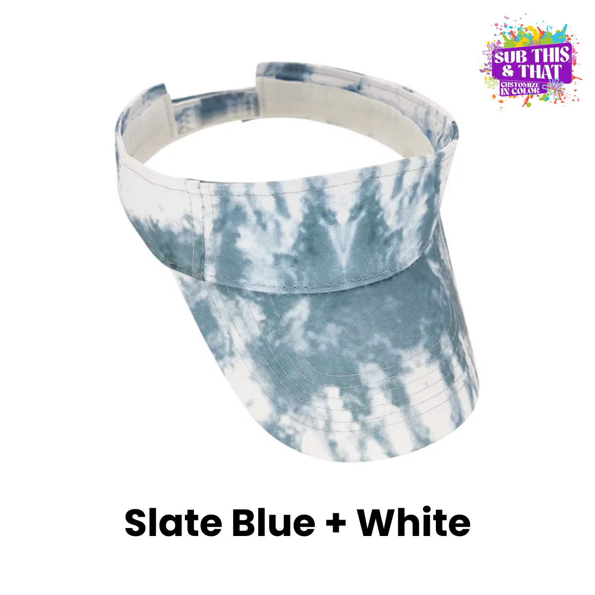 Adjustable Sun Visor with Sublimation Hat Patch