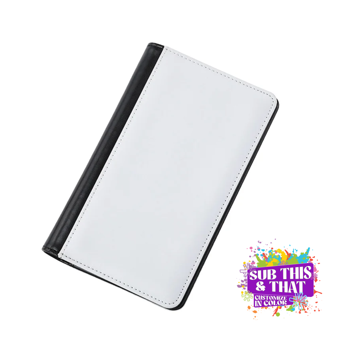 Sublimation A6 PU Leather 6-Ring Binder With Paper