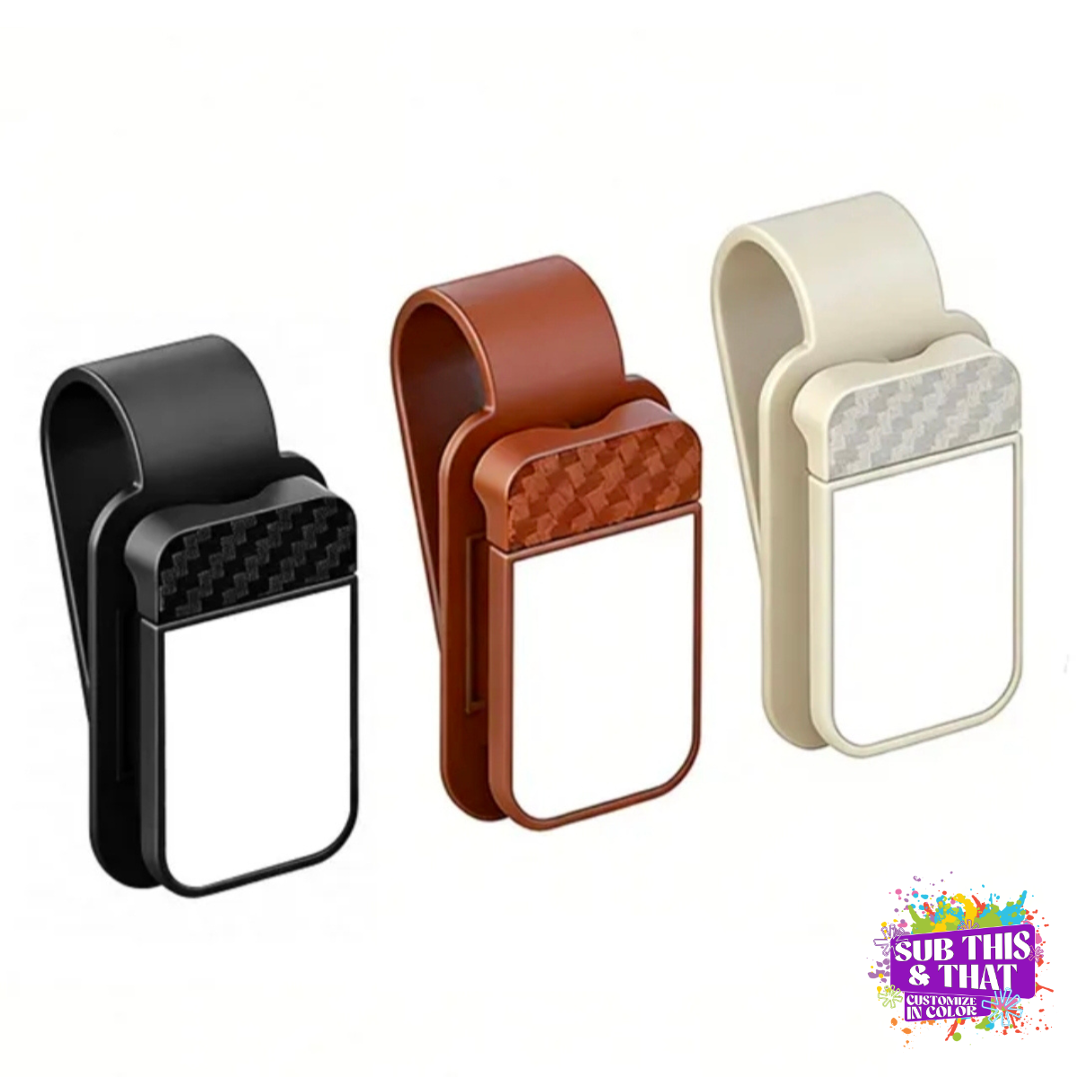 Sublimation Sunglasses Car Visor Accessory Holder