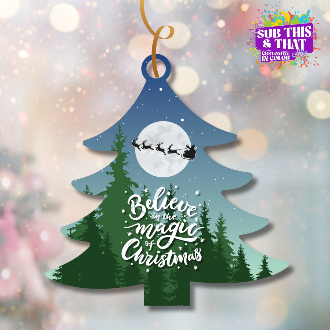 Sublimation MDF Christmas Tree Ornament (Copy)