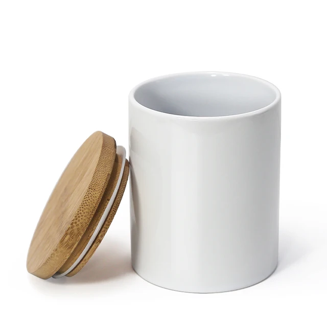 14oz Sublimation Ceramic Wooden Mug With Bamboo Lids And Base Sublimation  Blank Wooden Mug White Coffee Wooden Mug With Bamboo Bottom New From  Hc_network, $6.18