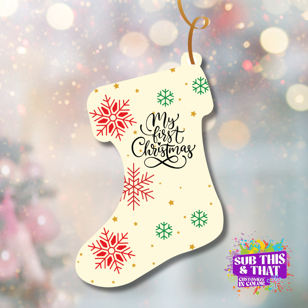 Sublimation MDF Christmas Stocking Ornament (Copy)
