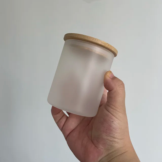 9oz Frosted Sublimation Glass Jar