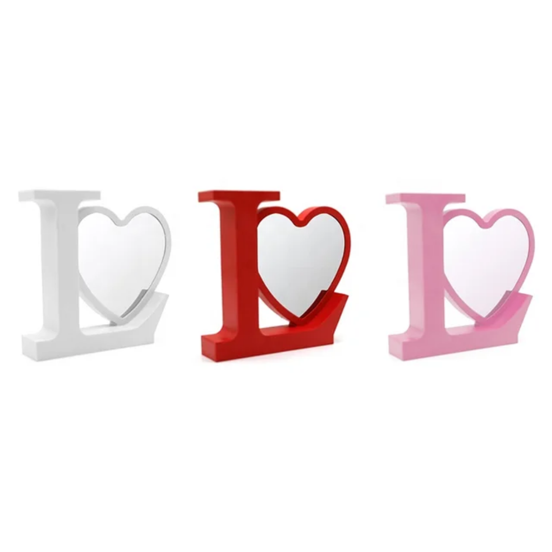 Sublimation LED Magic Love Photo Frame Mirror