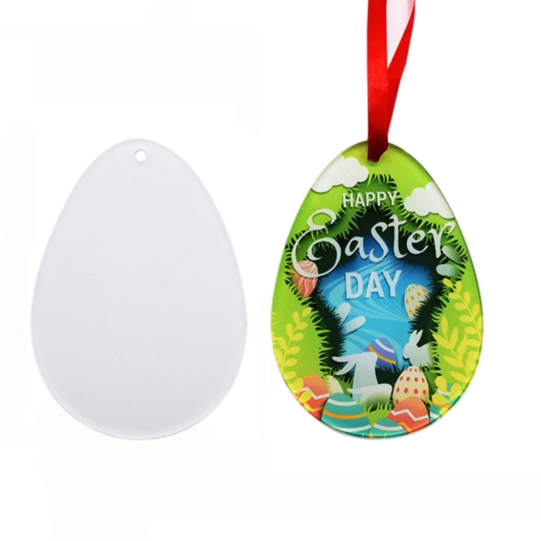 Acrylic Sublimation Easter Egg or Egg Basket Tag