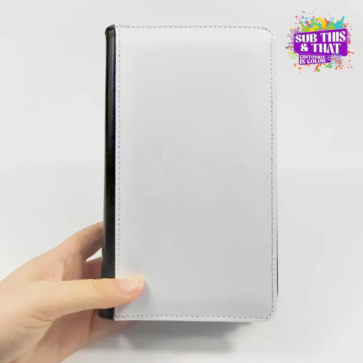 Sublimation A6 PU Leather 6-Ring Binder With Paper
