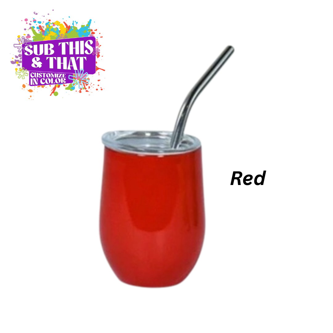 3oz Sublimation Mini Neon Tumbler Shot Glass