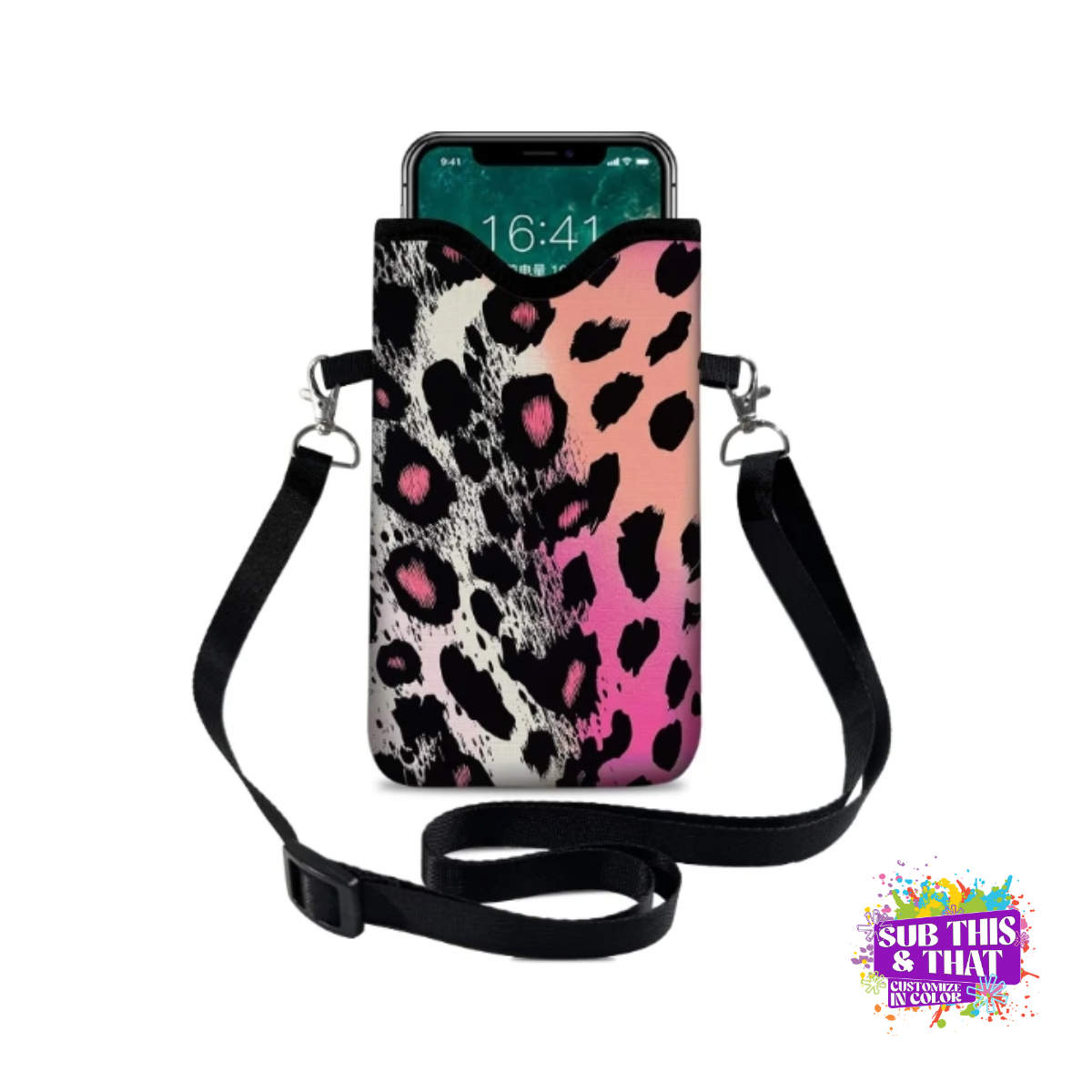 Sublimation Neoprene Travel Mobile Phone Holder
