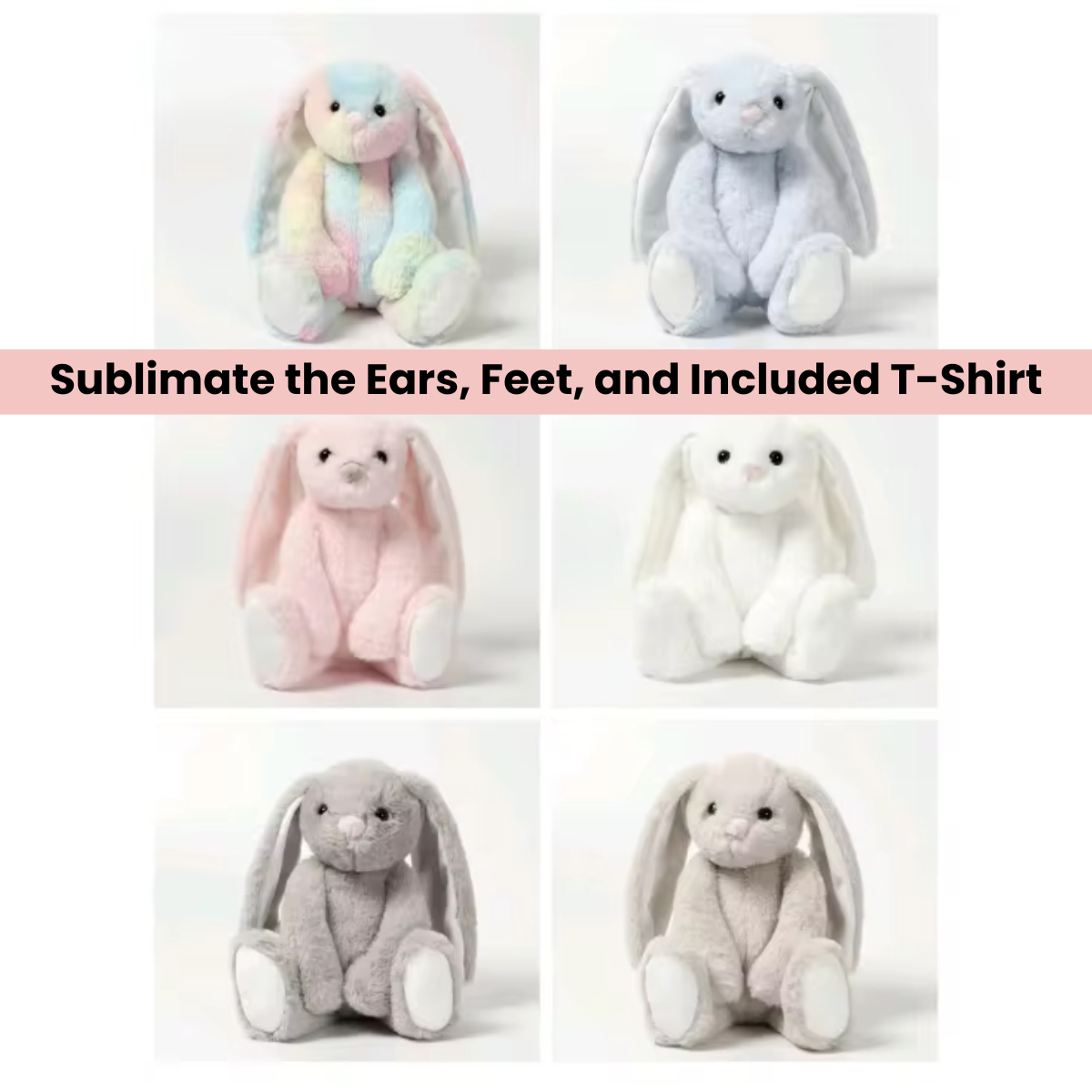 Sublimation Easter Bunny Plush