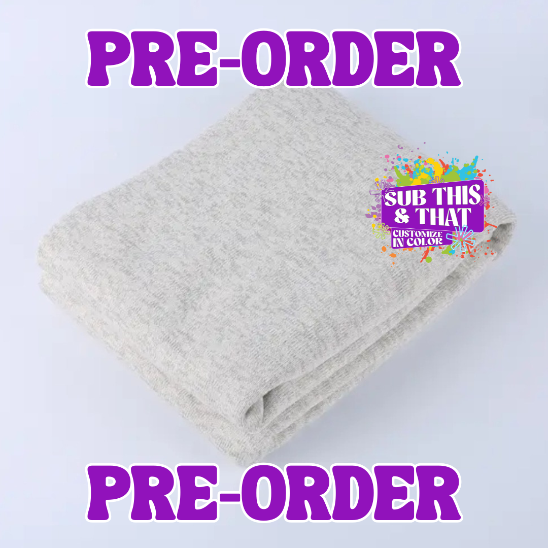 PRE-ORDER: Sublimation 50x60 in Sweater Fleece Blanket Available In 2 Colors
