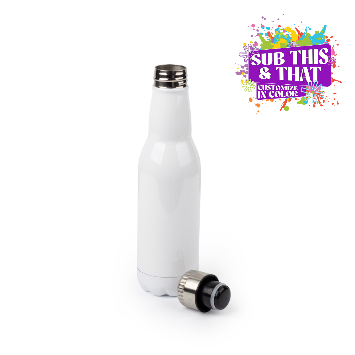 16oz Stainless Steel Sublimation Beer Bottle