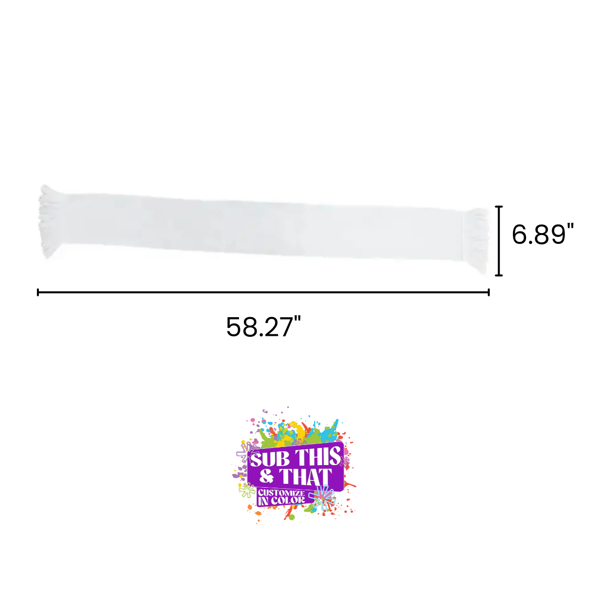 Sublimation Fleece Adult Scarf – Double-Sided