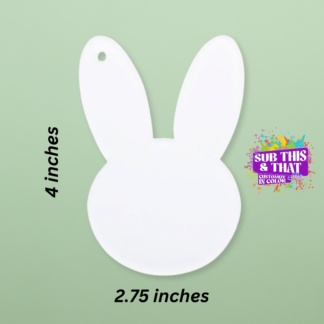 Acrylic Sublimation Easter Egg or Egg Basket Tag