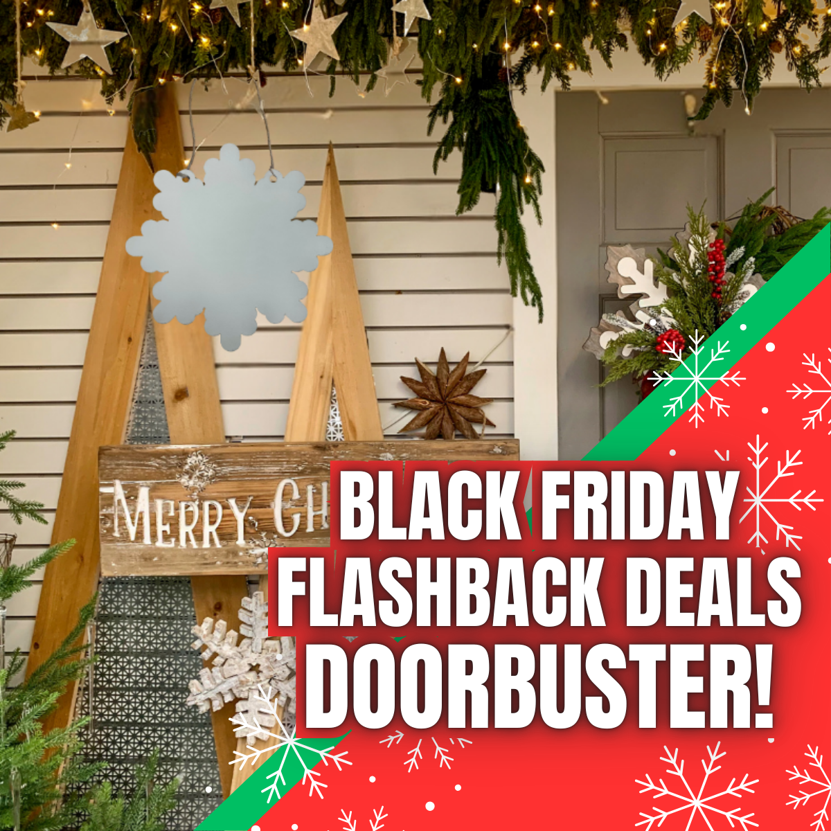 DOORBUSTER: 10&quot; Sublimation Snowflake Door Hanger