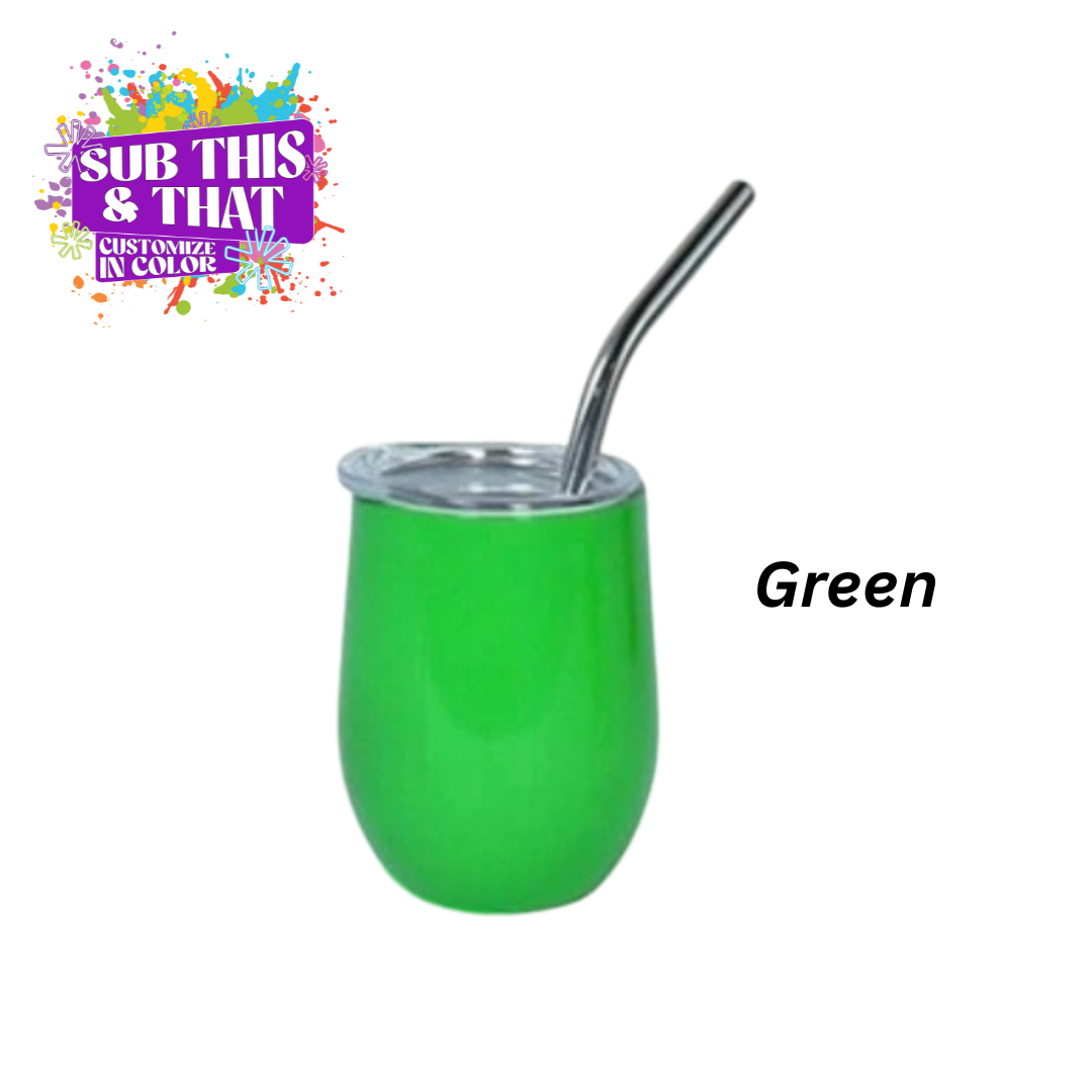 3oz Sublimation Mini Neon Tumbler Shot Glass