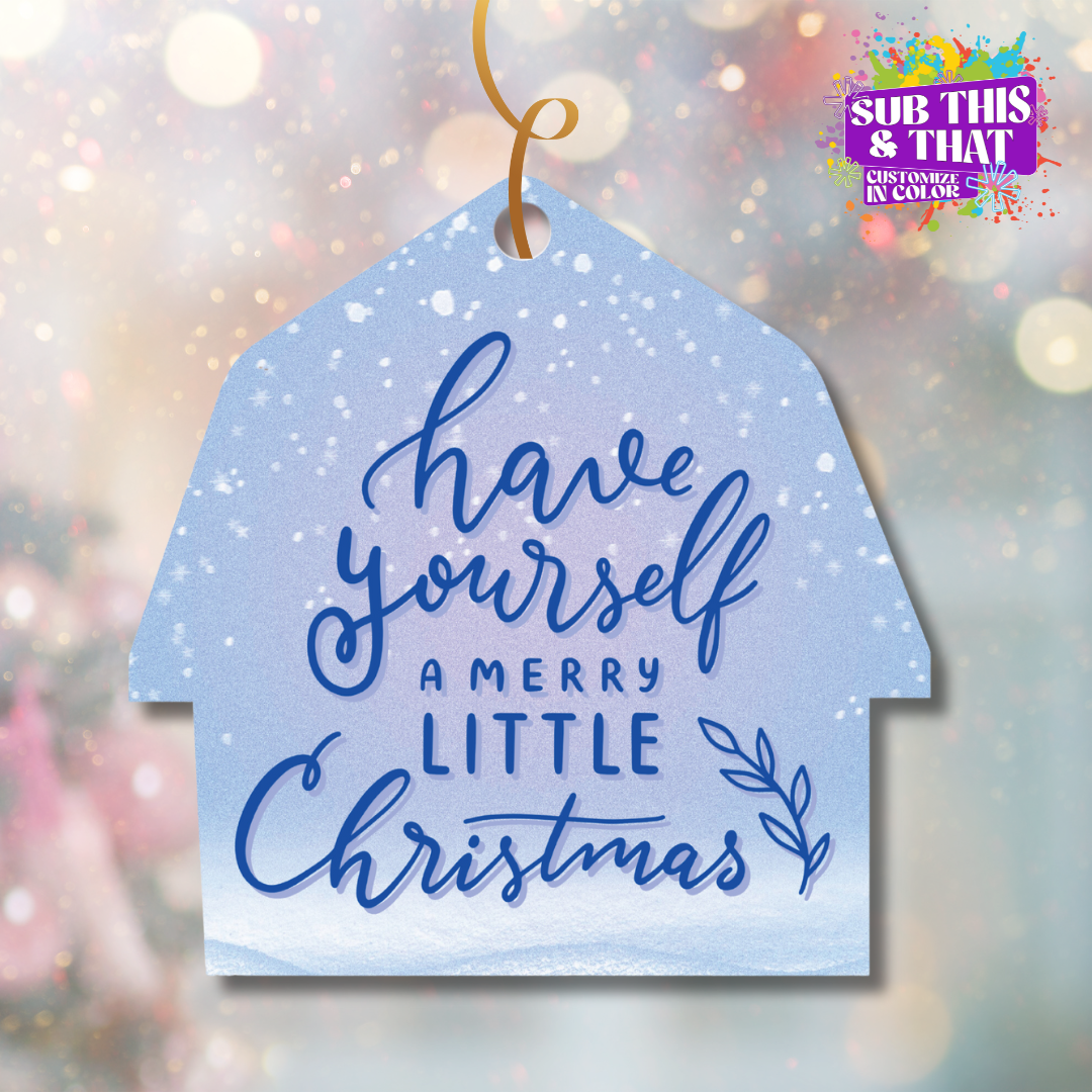 Sublimation MDF Christmas House Ornament (Copy)