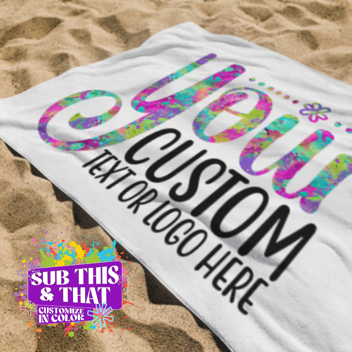 Sublimation Beach Towel – 54x27"