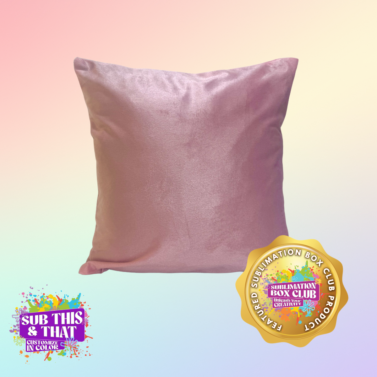 Sublimation Polyester Pastel Pillow Cover