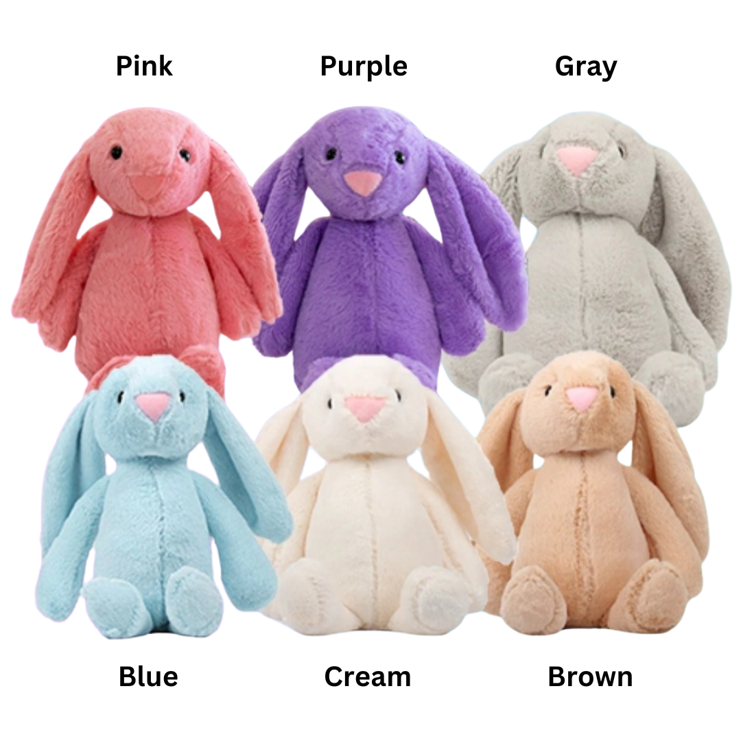 11" Easter Plush with Blank Sublimation Ready T-Shirt