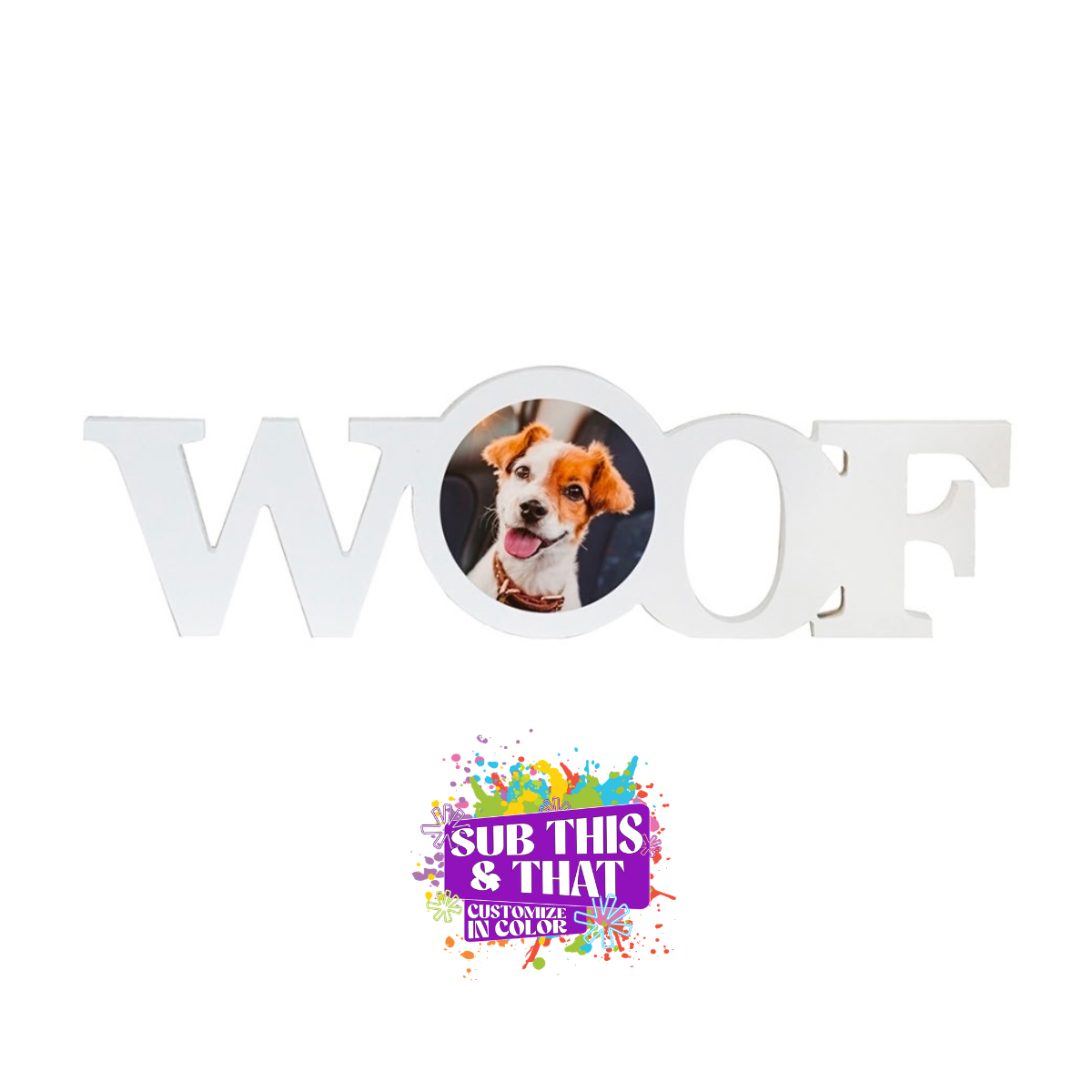 Sublimation Woof Wood Photo Panel Block with Metal Insert