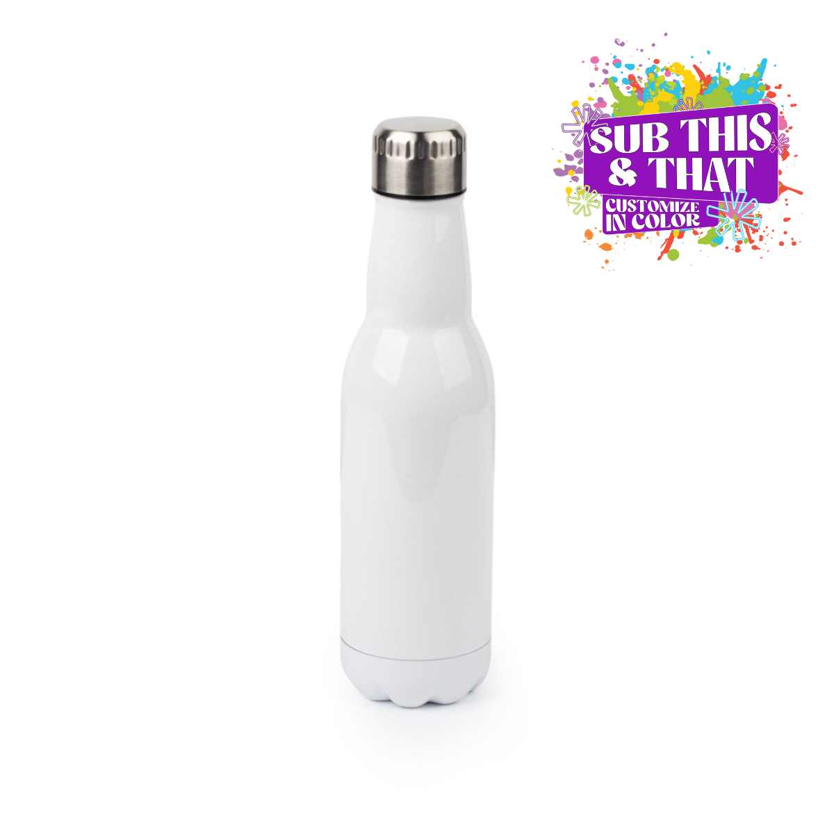 16oz Stainless Steel Sublimation Beer Bottle