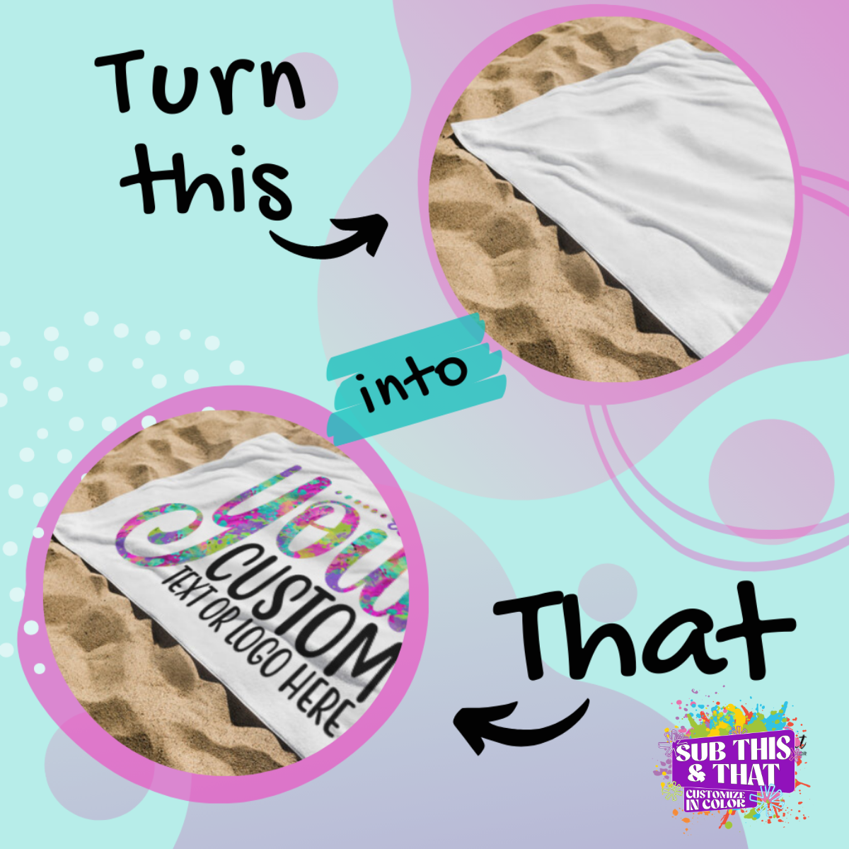Sublimation Beach Towel – 54x27"