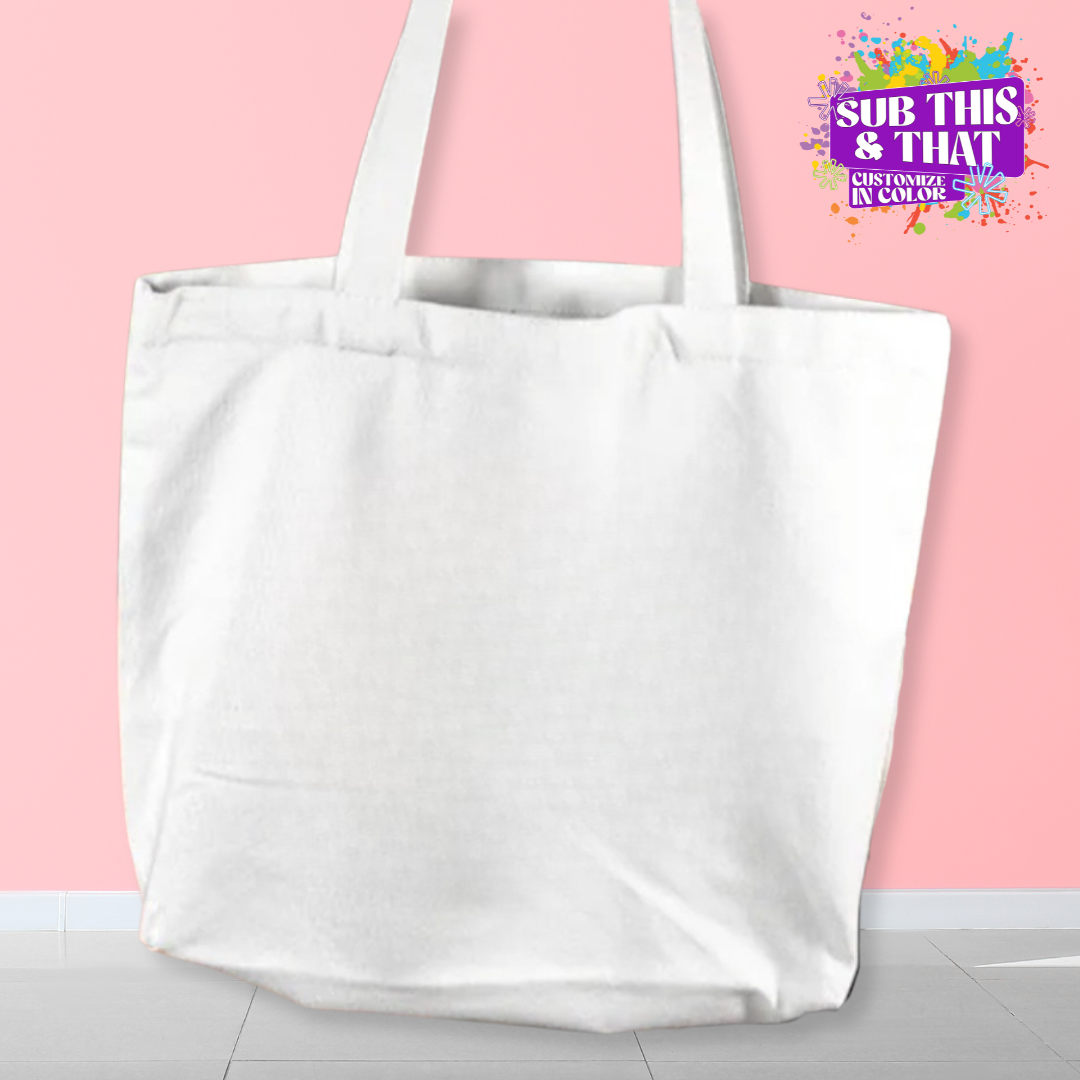 Sublimation Canvas Tote Bag