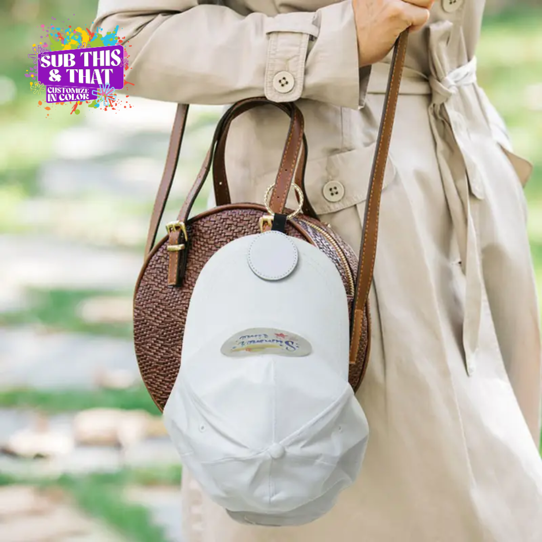 Sublimation Magnetic Colored PU Leather Hat Clip