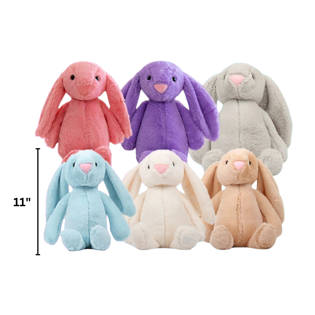 11" Easter Plush with Blank Sublimation Ready T-Shirt