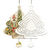 10-Inch Double-Sided Sublimation Wind Spinners - Christmas Tree or Leaf with Dangling Accents