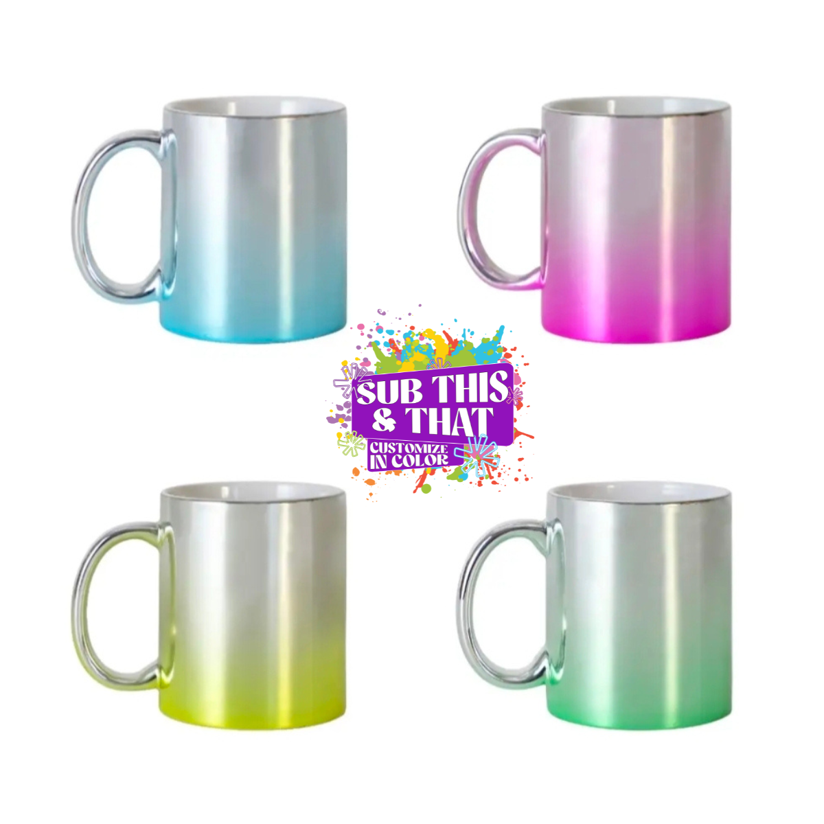 11oz Sublimation Ombre Coffee Mug