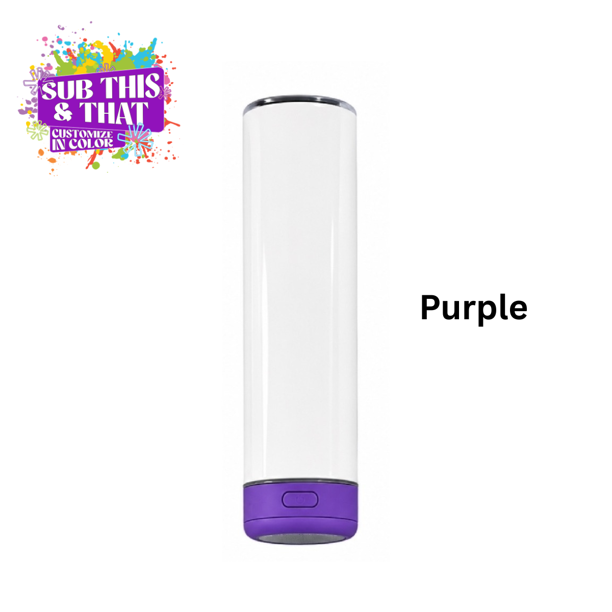 20oz Sublimation Bluetooth Speaker Tumbler | 5 Colors Available