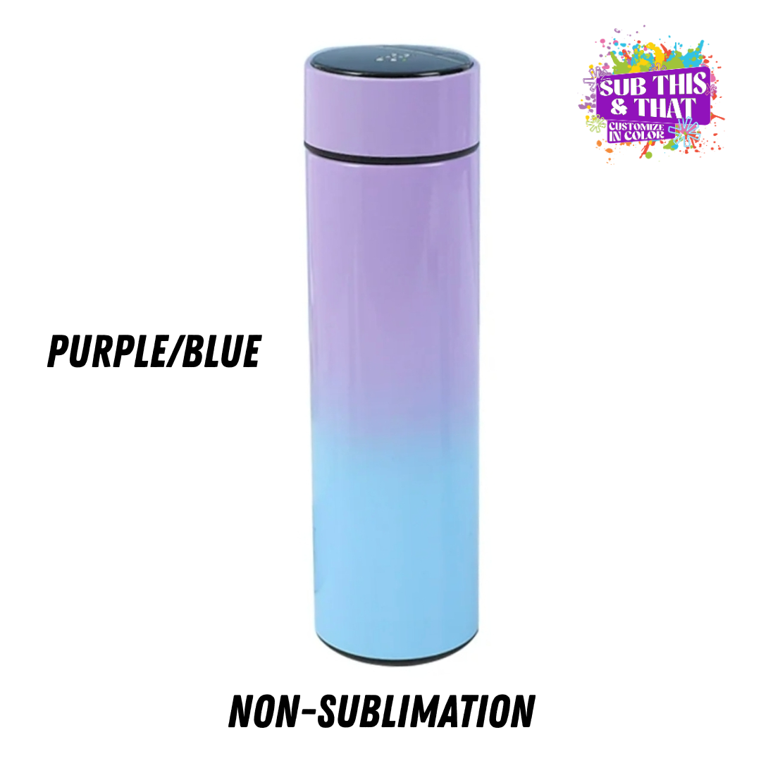 NON-SUBLIMATION Double Wall Stainless Insulated Led Smart Water Bottle