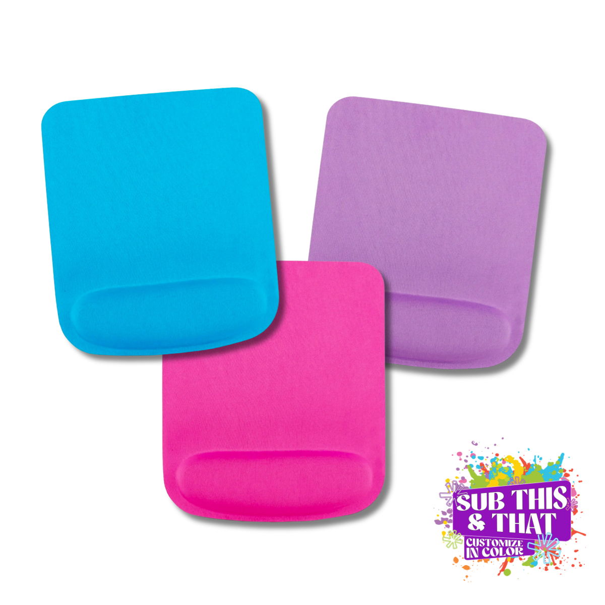 Neoprene Sublimation Wrist Rest & Mouse Pad