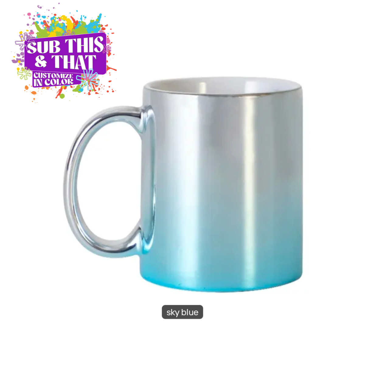 11oz Sublimation Ombre Coffee Mug