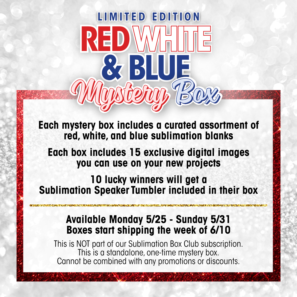 Red, White & Blue Mystery Box | Limited Edition